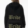 Bluza z kapturem z weluru z dużymi kryształkami Big Bling, którą można spersonalizować