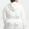 Bluza z kapturem z weluru z dużymi kryształkami Big Bling, którą można spersonalizować