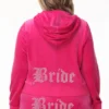 Bluza z kapturem z weluru z dużymi kryształkami Big Bling, którą można spersonalizować