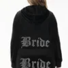 Bluza z kapturem z weluru z dużymi kryształkami Big Bling, którą można spersonalizować