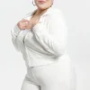 Bluza z kapturem z weluru z dużymi kryształkami Big Bling, którą można spersonalizować