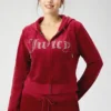 Bluza z kapturem z weluru z mieszanką kryształków w rozmiarze plus size Bluza z kapturem z weluru z mieszanką kryształków w rozmiarze plus size