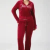 Bluza z kapturem z weluru z mieszanką kryształków w rozmiarze plus size Bluza z kapturem z weluru z mieszanką kryształków w rozmiarze plus size