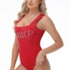 Body z dużym dekoltem w serek Body z dużym dekoltem w serek