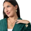 Pikowane kolczyki z podwójnym sercem Pikowane kolczyki z podwójnym sercem