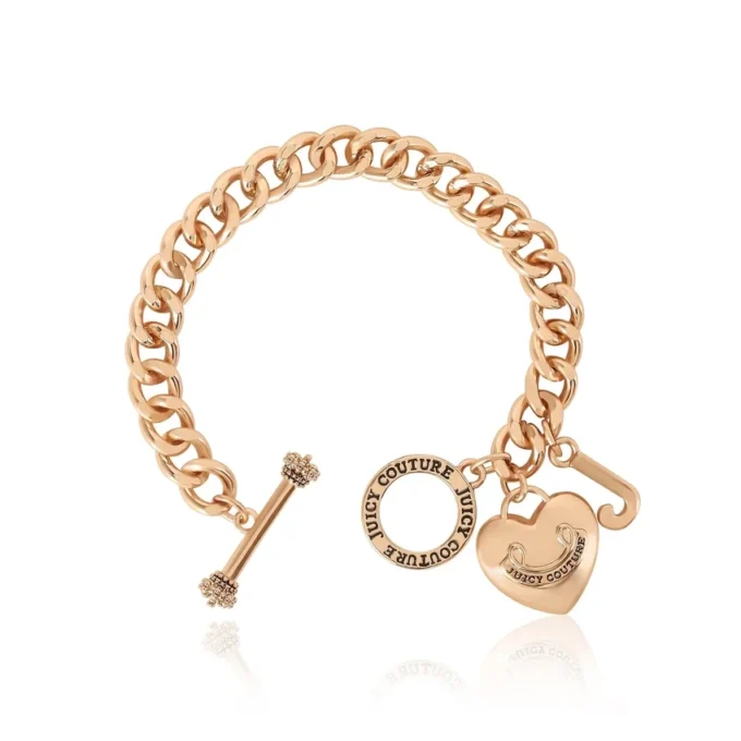 Bransoletka z zawieszką w kształcie serca Bransoletka z zawieszką w kształcie serca