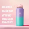Butelkę na wodę Go Girl ze stali nierdzewnej z wysuwaną słomką Butelkę na wodę Go Girl ze stali nierdzewnej z wysuwaną słomką