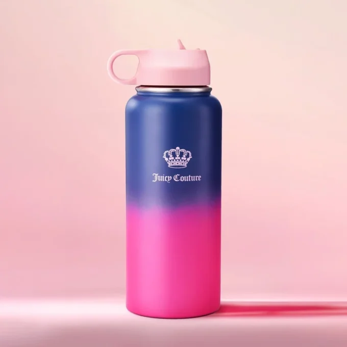 Butelkę na wodę Go Girl ze stali nierdzewnej z wysuwaną słomką Butelkę na wodę Go Girl ze stali nierdzewnej z wysuwaną słomką