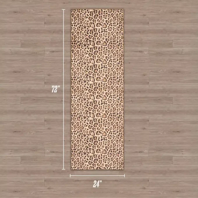 Delikatny dywan nadający się do prania, 2′ x 6′