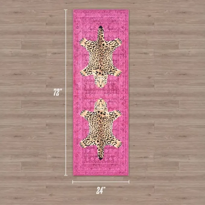Delikatny dywan nadający się do prania, 2′ x 6′