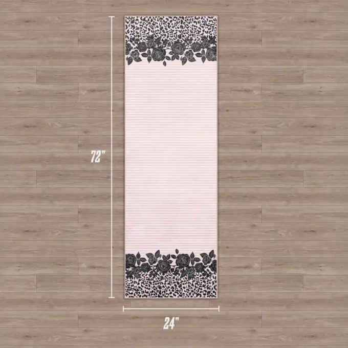 Delikatny dywan nadający się do prania, 2′ x 6′