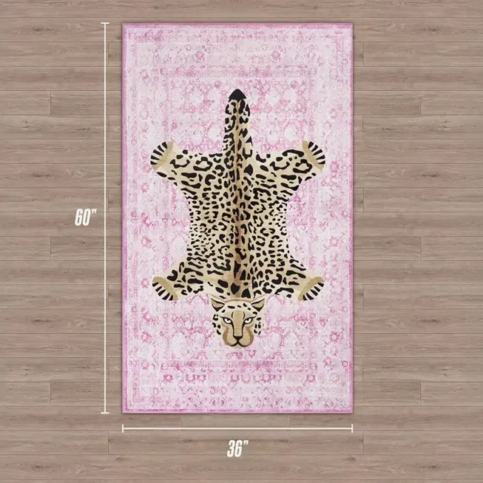 Delikatny dywan nadający się do prania, 3′ x 5′