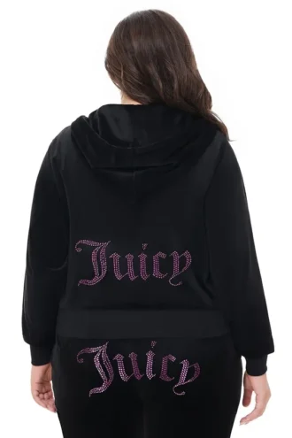 Duża, wielobarwna bluza z kapturem z weluru, którą można spersonalizować z kolekcją Big Bling Duża, wielobarwna bluza z kapturem z weluru, którą można spersonalizować z kolekcją Big Bling