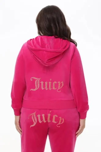 Duża, wielobarwna bluza z kapturem z weluru, którą można spersonalizować z kolekcją Big Bling Duża, wielobarwna bluza z kapturem z weluru, którą można spersonalizować z kolekcją Big Bling