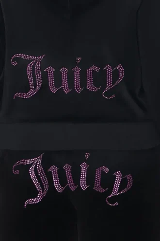 Duża, wielobarwna bluza z kapturem z weluru, którą można spersonalizować z kolekcją Big Bling Duża, wielobarwna bluza z kapturem z weluru, którą można spersonalizować z kolekcją Big Bling