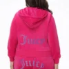 Duża, wielobarwna bluza z kapturem z weluru, którą można spersonalizować z kolekcją Big Bling Duża, wielobarwna bluza z kapturem z weluru, którą można spersonalizować z kolekcją Big Bling