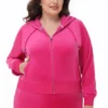 Duża, wielobarwna bluza z kapturem z weluru, którą można spersonalizować z kolekcją Big Bling Duża, wielobarwna bluza z kapturem z weluru, którą można spersonalizować z kolekcją Big Bling