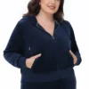 Duża, wielobarwna bluza z kapturem z weluru, którą można spersonalizować z kolekcją Big Bling Duża, wielobarwna bluza z kapturem z weluru, którą można spersonalizować z kolekcją Big Bling