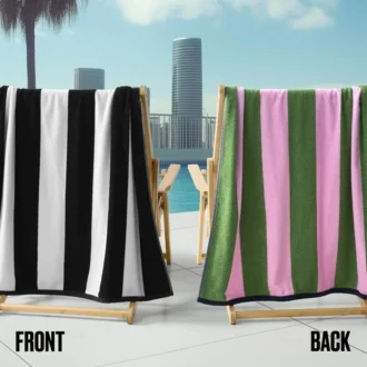 Dwustronny bawełniany ręcznik plażowy Cabana Dwustronny bawełniany ręcznik plażowy Cabana
