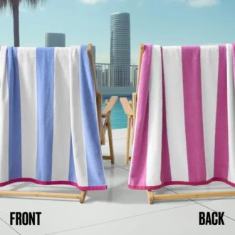 Dwustronny bawełniany ręcznik plażowy Cabana Dwustronny bawełniany ręcznik plażowy Cabana