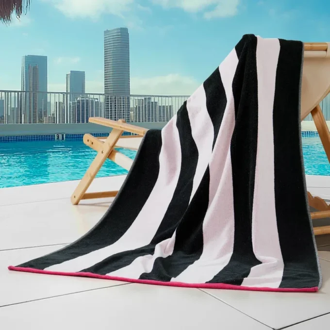 Dwustronny bawełniany ręcznik plażowy Cabana Dwustronny bawełniany ręcznik plażowy Cabana