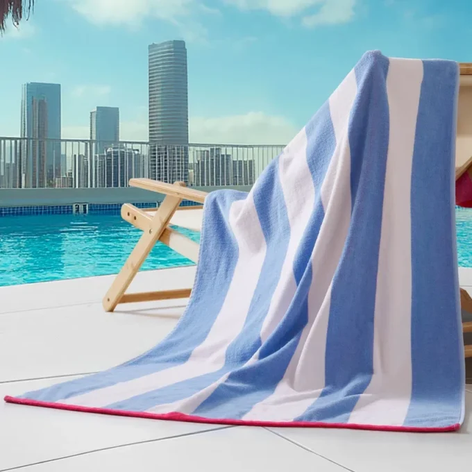 Dwustronny bawełniany ręcznik plażowy Cabana Dwustronny bawełniany ręcznik plażowy Cabana