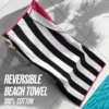 Dwustronny bawełniany ręcznik plażowy Cabana Dwustronny bawełniany ręcznik plażowy Cabana