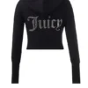 Dzianinowa bluza z kapturem z dużą błyskotką Big Bling Dzianinowa bluza z kapturem z dużą błyskotką Big Bling