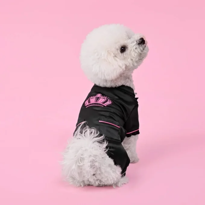 Jedwabistą satynową piżamkę dla zwierząt Juicy Couture Jedwabistą satynową piżamkę dla zwierząt Juicy Couture