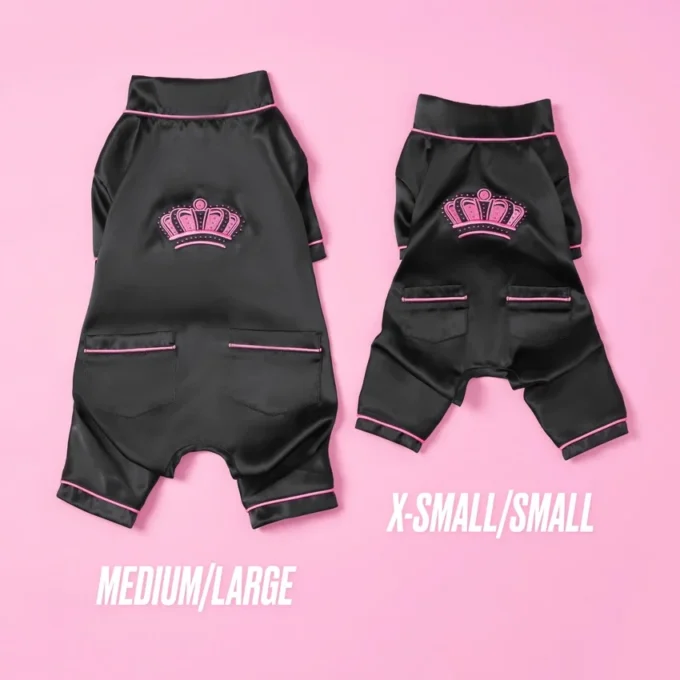 Jedwabistą satynową piżamkę dla zwierząt Juicy Couture Jedwabistą satynową piżamkę dla zwierząt Juicy Couture