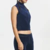 Kamizelka z Cotton Velour z zamkiem błyskawicznym i stójką Kamizelka z Cotton Velour z zamkiem błyskawicznym i stójką