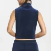 Kamizelka z Cotton Velour z zamkiem błyskawicznym i stójką Kamizelka z Cotton Velour z zamkiem błyskawicznym i stójką
