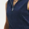 Kamizelka z Cotton Velour z zamkiem błyskawicznym i stójką Kamizelka z Cotton Velour z zamkiem błyskawicznym i stójką