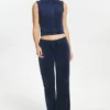 Kamizelka z Cotton Velour z zamkiem błyskawicznym i stójką Kamizelka z Cotton Velour z zamkiem błyskawicznym i stójką