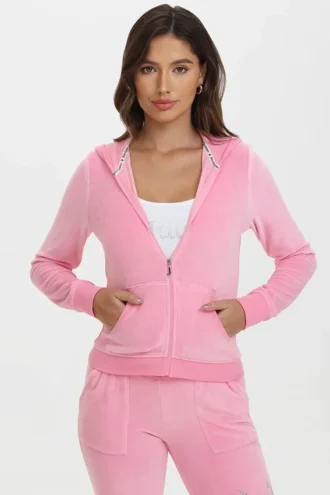 Klasyczna bawełniana bluza z kapturem z Cotton Velour Klasyczna bawełniana bluza z kapturem z Cotton Velour