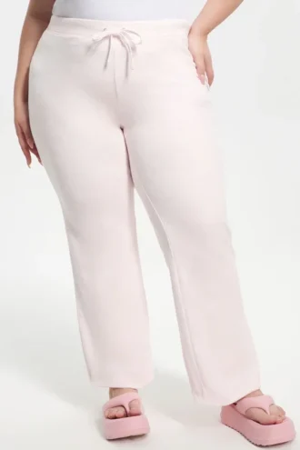 Klasyczne bawełniane spodnie dresowe z Cotton Velour w dużych rozmiarach