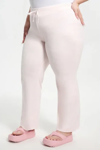 Klasyczne bawełniane spodnie dresowe z Cotton Velour w dużych rozmiarach