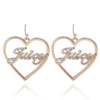 Kolczyki Juicy Script Crystal Heart Drop Kolczyki Juicy Script Crystal Heart Drop