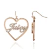 Kolczyki Juicy Script Crystal Heart Drop Kolczyki Juicy Script Crystal Heart Drop