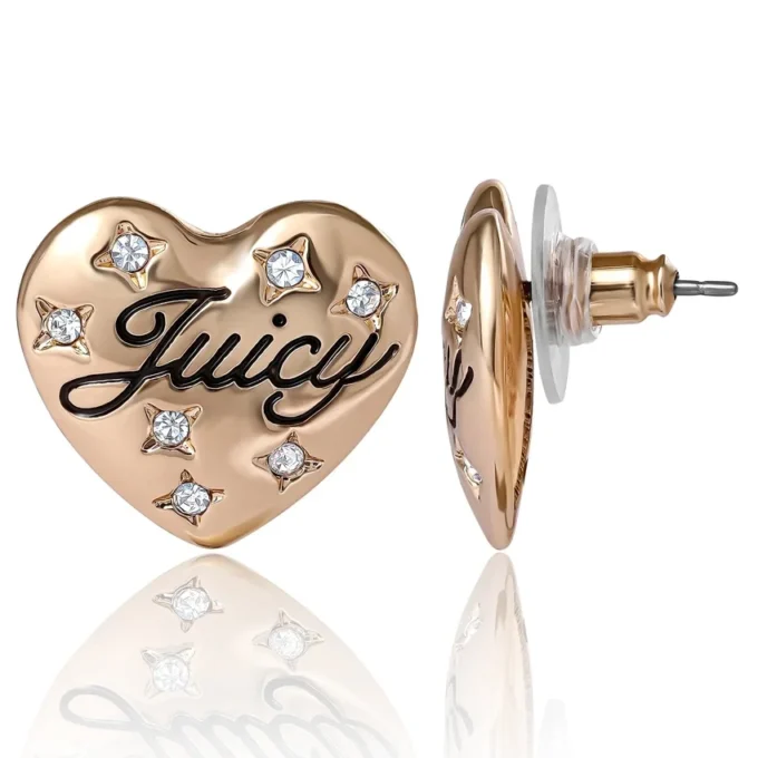 Kolczyki Juicy w kształcie serca z kryształkami Kolczyki Juicy w kształcie serca z kryształkami