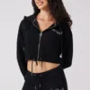 Krótka bluza z kapturem z polaru Angel Couture Krótka bluza z kapturem z polaru Angel Couture