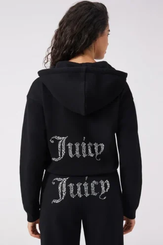 Krótka bluza z kapturem z polaru Angel Couture Krótka bluza z kapturem z polaru Angel Couture