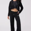 Krótka bluza z kapturem z polaru Angel Couture Krótka bluza z kapturem z polaru Angel Couture