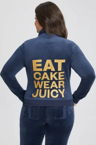 Kurtka z wysokim kołnierzem Eat Cake Wear Juicy w dużych rozmiarach