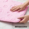 Pikowana mata łazienkowa z pianki z pamięcią kształtu, 20″ x 32″ Pikowana mata łazienkowa z pianki z pamięcią kształtu, 20″ x 32″