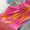 Różowy bawełniany ręcznik plażowy Beachside Couture Różowy bawełniany ręcznik plażowy Beachside Couture