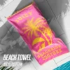 Różowy bawełniany ręcznik plażowy Beachside Couture Różowy bawełniany ręcznik plażowy Beachside Couture