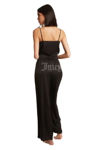 Satynowy zestaw piżamowy z koszulką na ramiączkach Satynowy zestaw piżamowy z koszulką na ramiączkach
