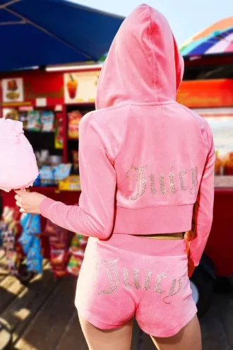 Scottie Big Bling Velour Szorty