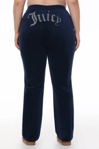 Spodnie dresowe z weluru w stylu Big Bling w rozmiarze plus size, w kolorach Technicolor, z możliwością personalizacji Spodnie dresowe z weluru w stylu Big Bling w rozmiarze plus size, w kolorach Technicolor, z możliwością personalizacji